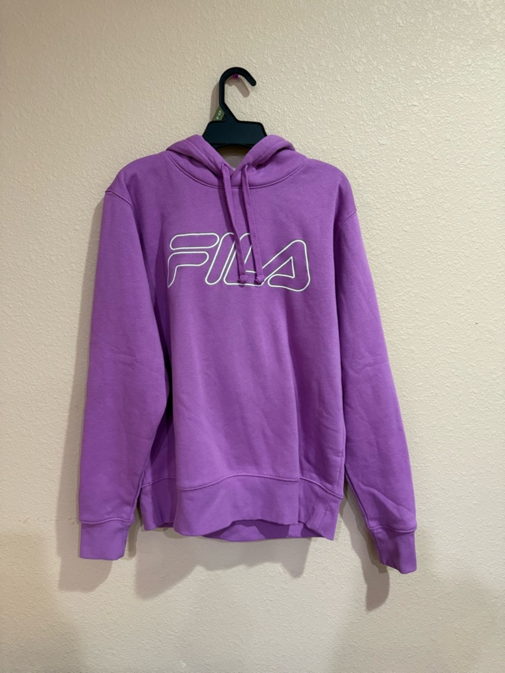 FILA Purple Crewneck Sweatshirt with White Logo-Small
